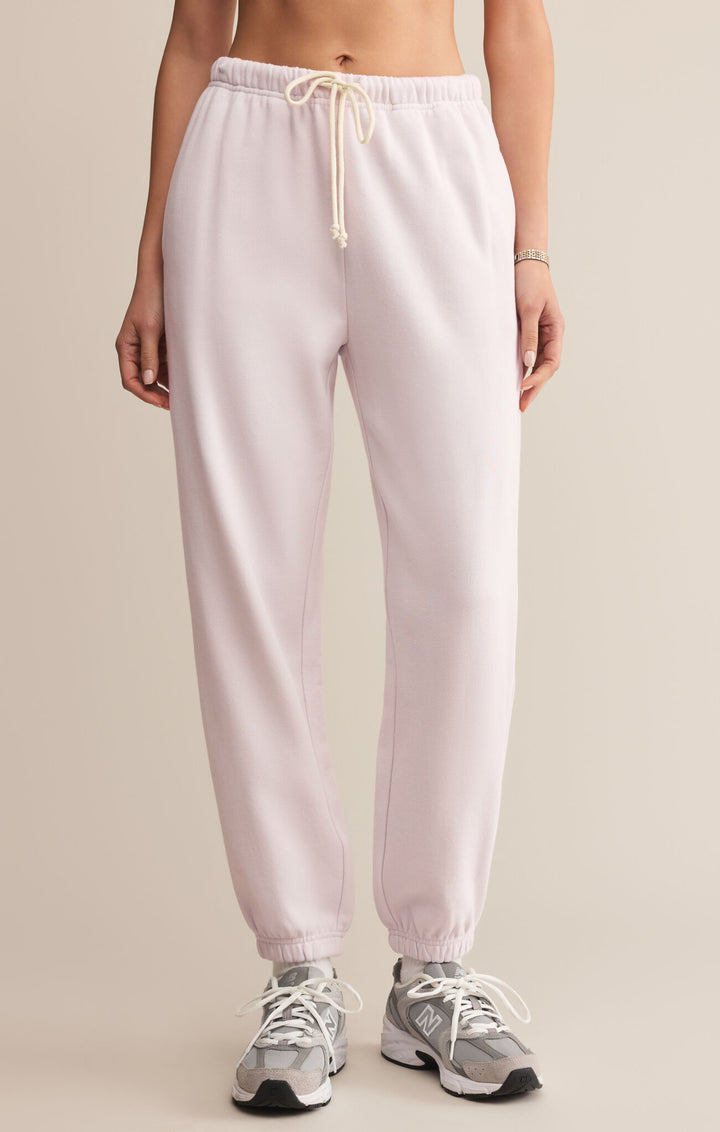 Z Supply Stadium Cotton Jogger in Lavender Ice