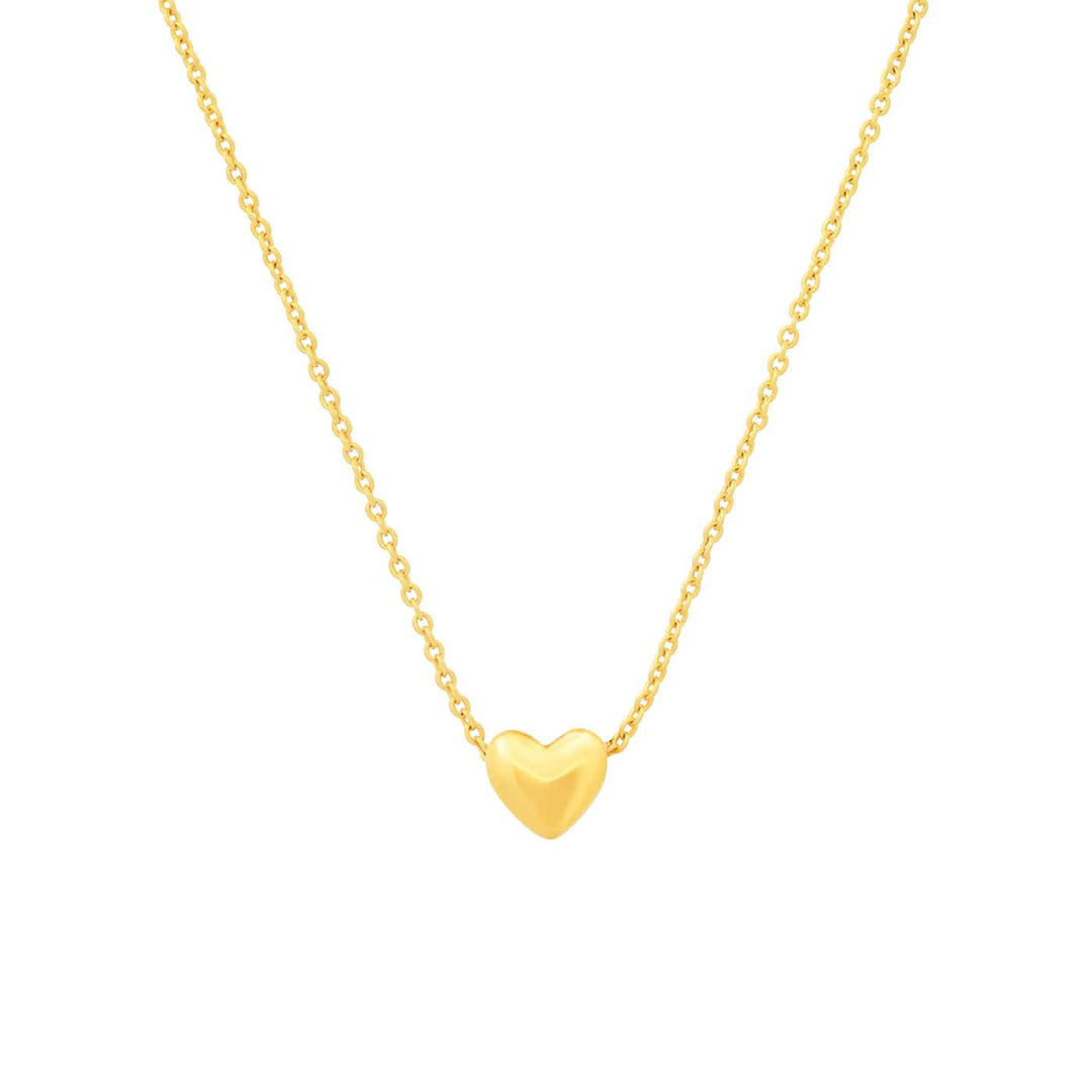 Petite Puffed Heart Necklace