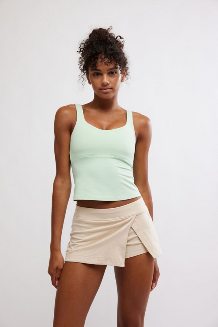 Free People Movement Never Better Long Tank in Pistachio