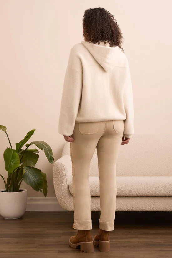 Tribal Button-Front Cardigan in Moonstone