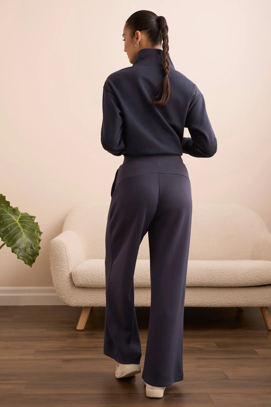 Tribal Techno Lux Wide Leg Pull-On Pants in Sapphire