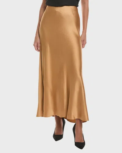 Tyler Boe Edie Charmeuse Maxi Skirt In Champagne