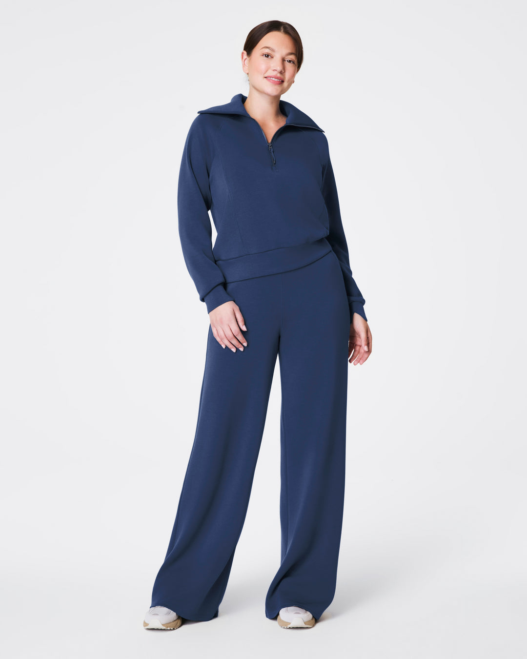 SPANX® AirEssentials Half Zip in Faded Indigo