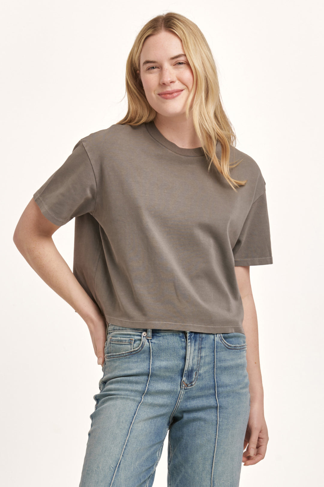 Dear John Maddox Tee in Charcoal