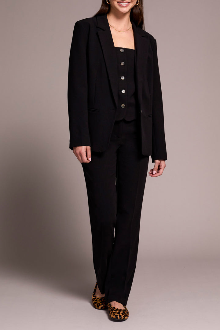 Tribal Lined Blazer in Black