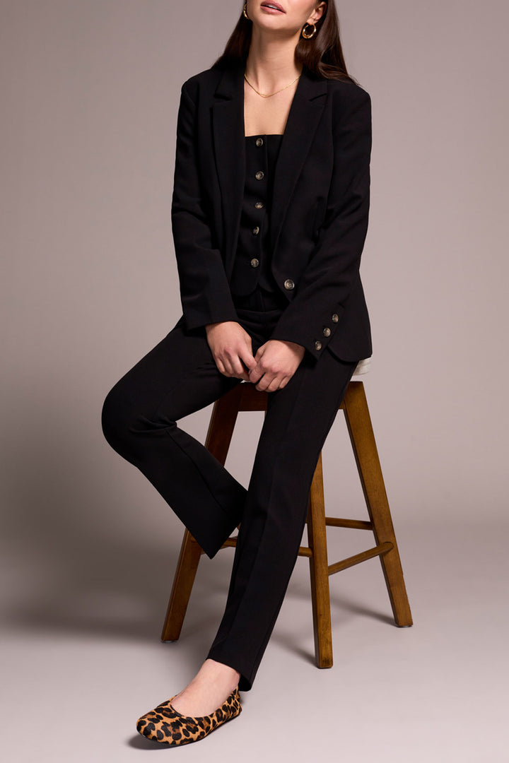 Tribal Lined Blazer in Black