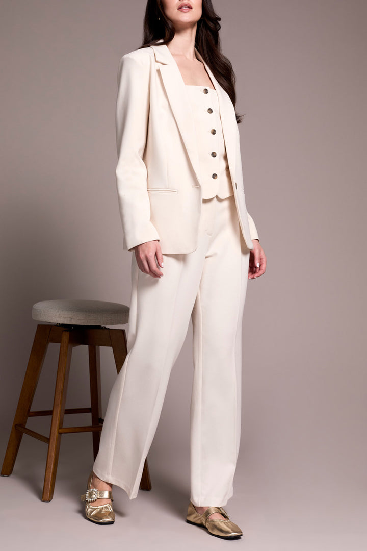 Tribal Lined Blazer in Moonstone