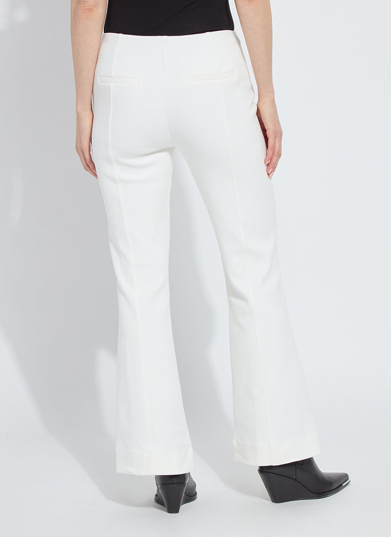 Lysse Alma Hi Waist Cavalry Trouser in Snow White