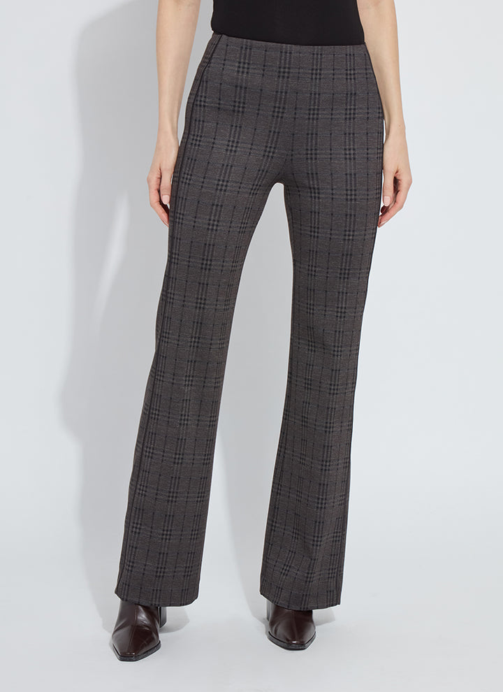 Lysse Patterned Hi Waist Ponte Trouser in Americano Plaid