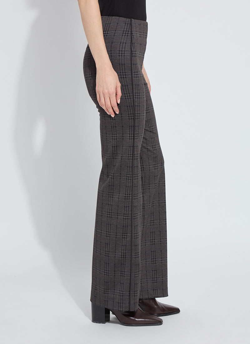 Lysse Patterned Hi Waist Ponte Trouser in Americano Plaid
