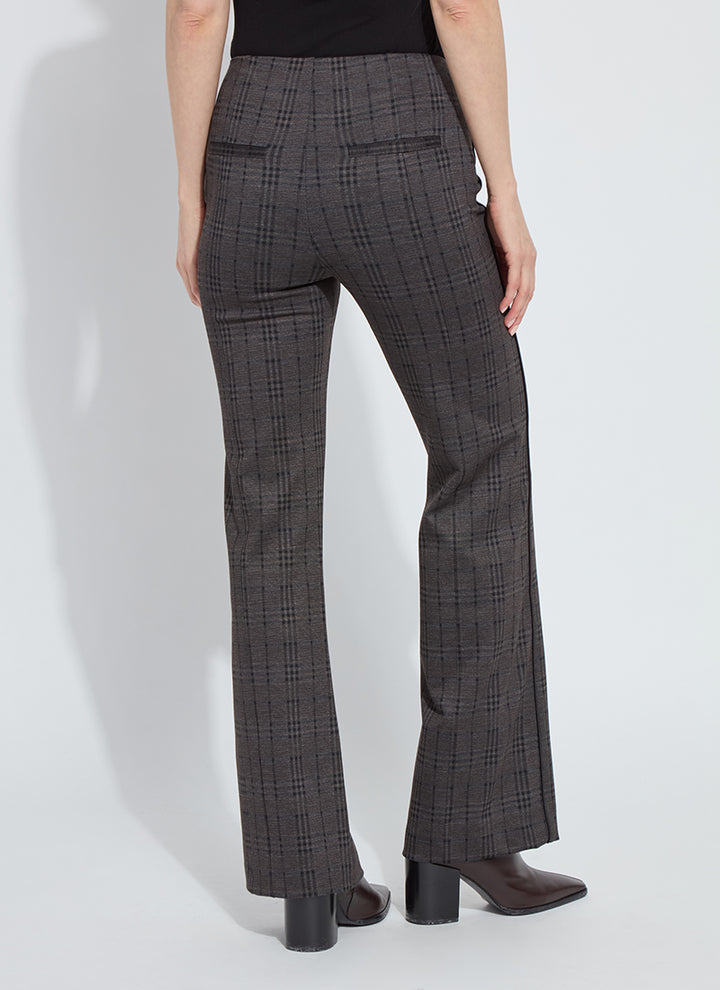Lysse Patterned Hi Waist Ponte Trouser in Americano Plaid