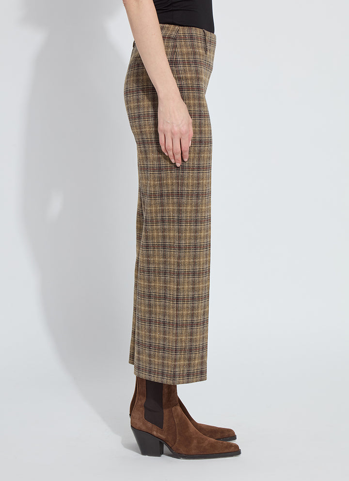Lysse Marceline Crystal Embellished Crop Pant in Brit Brushed Plaid