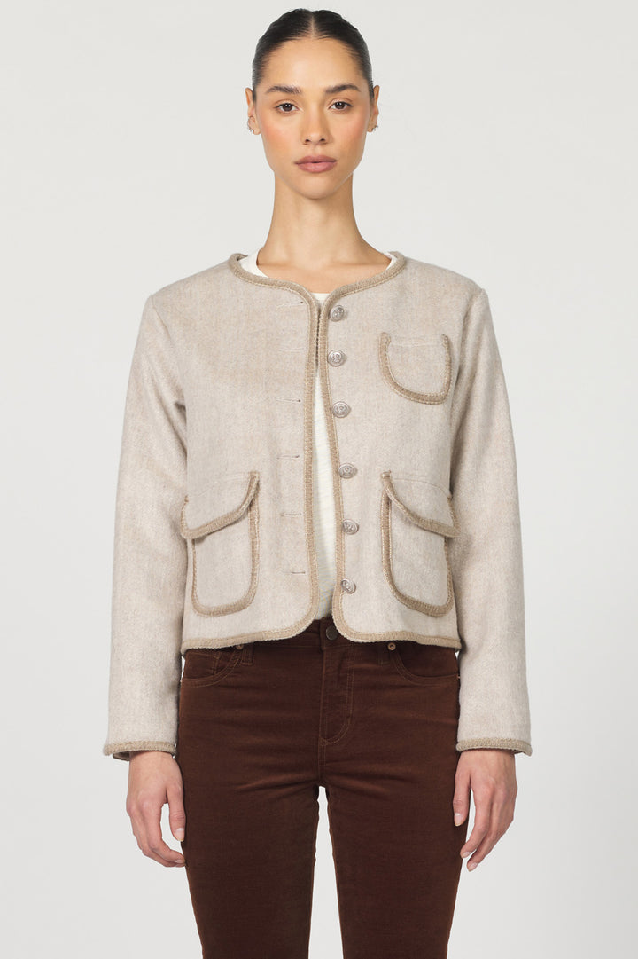 Dear John Apple Jacket in Cream Latte