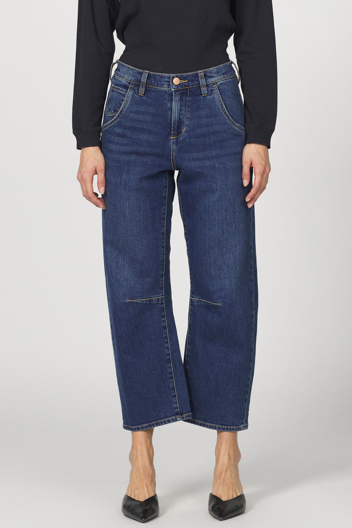Dear John Lasso High Rise Clean Hem Denim Jean in Denali
