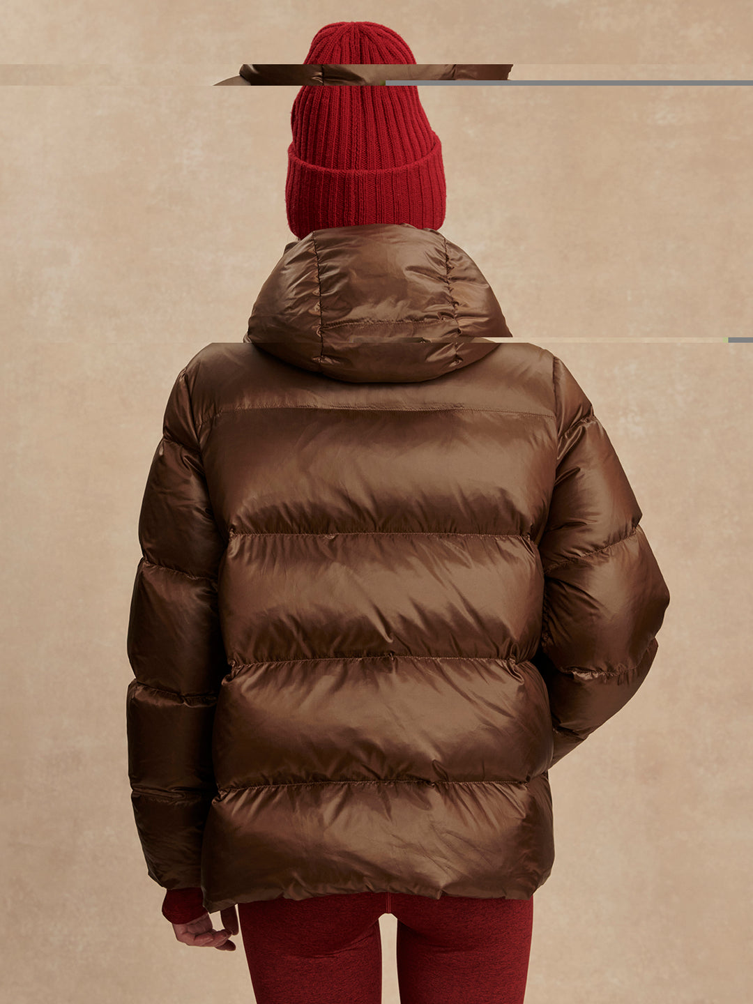 Varley Madelina Lightweight Down Jacket in Cocoa Dust