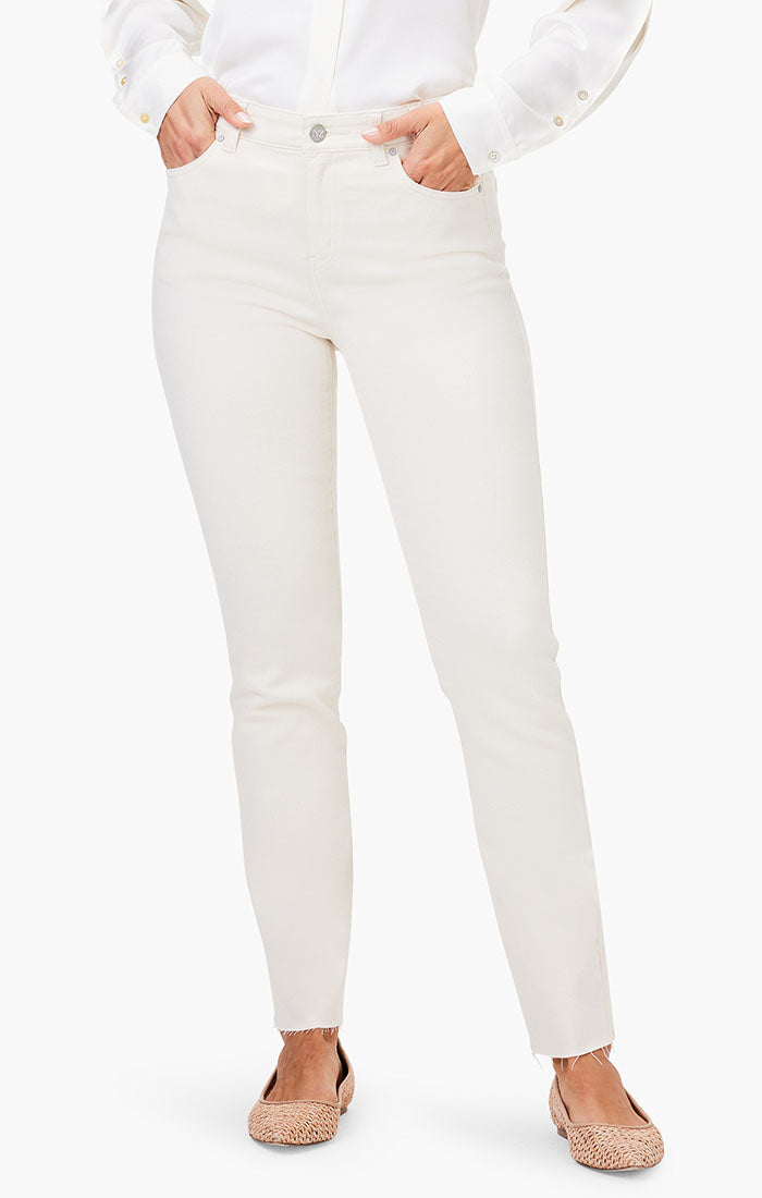 Nic & Zoe 28" Daytrip Straight Ankle Jean in Canvas White