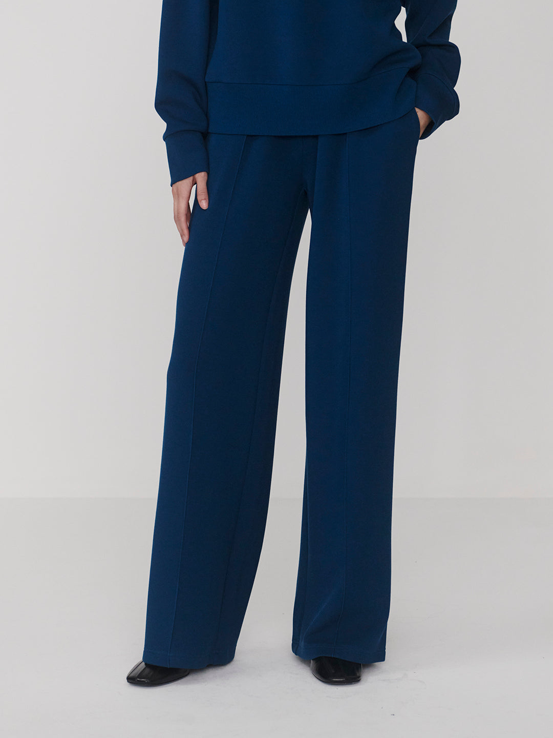 Varley Wide Leg Pant 30''  in Sea Blue