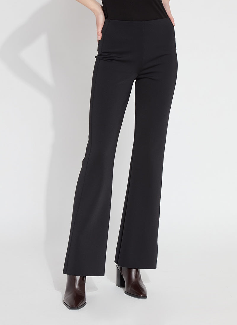 Lysse Spencer Hi Waist Neoprene Trouser in Black