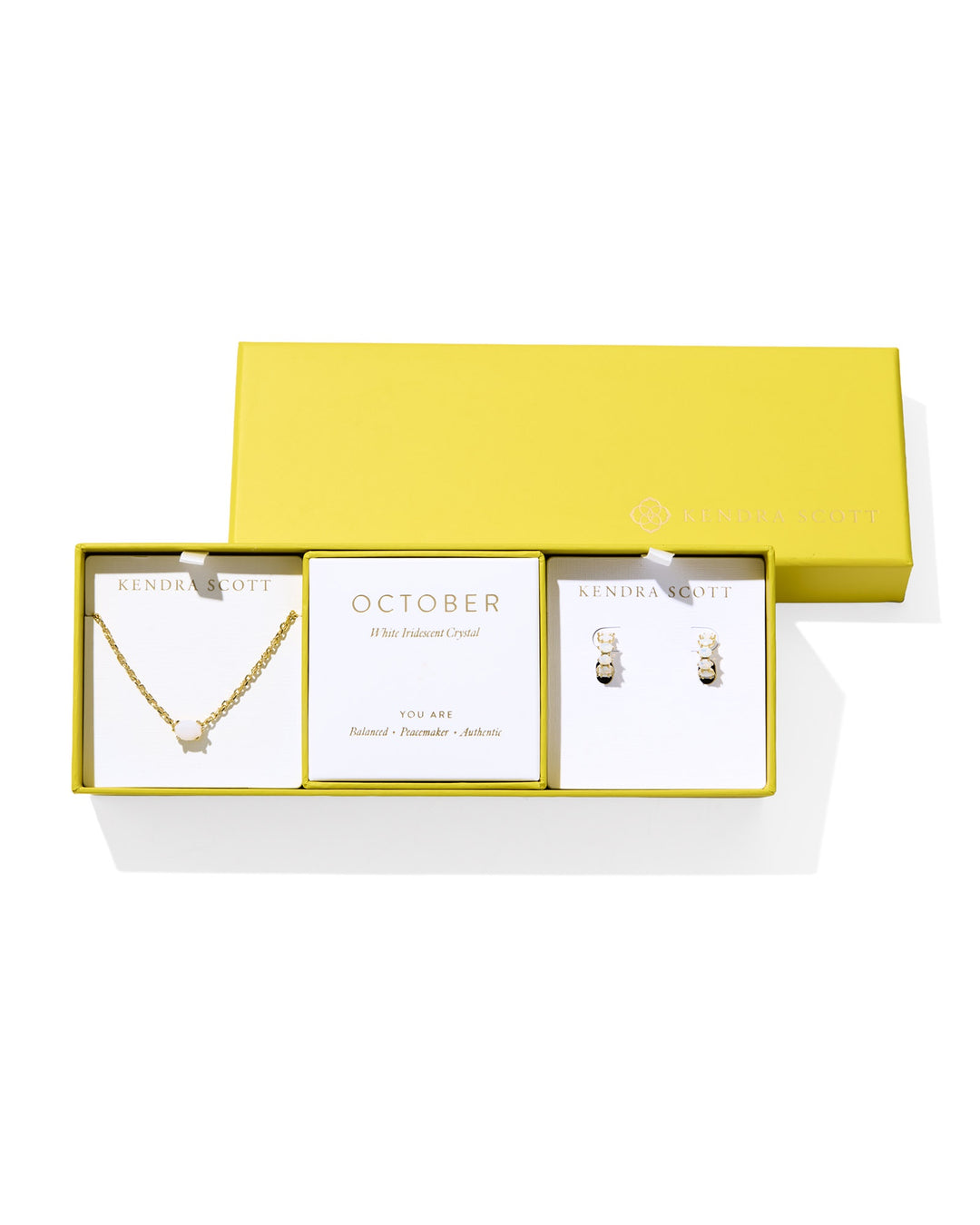 Kendra Scott Cailin Gold Birthstone Gift Set- October