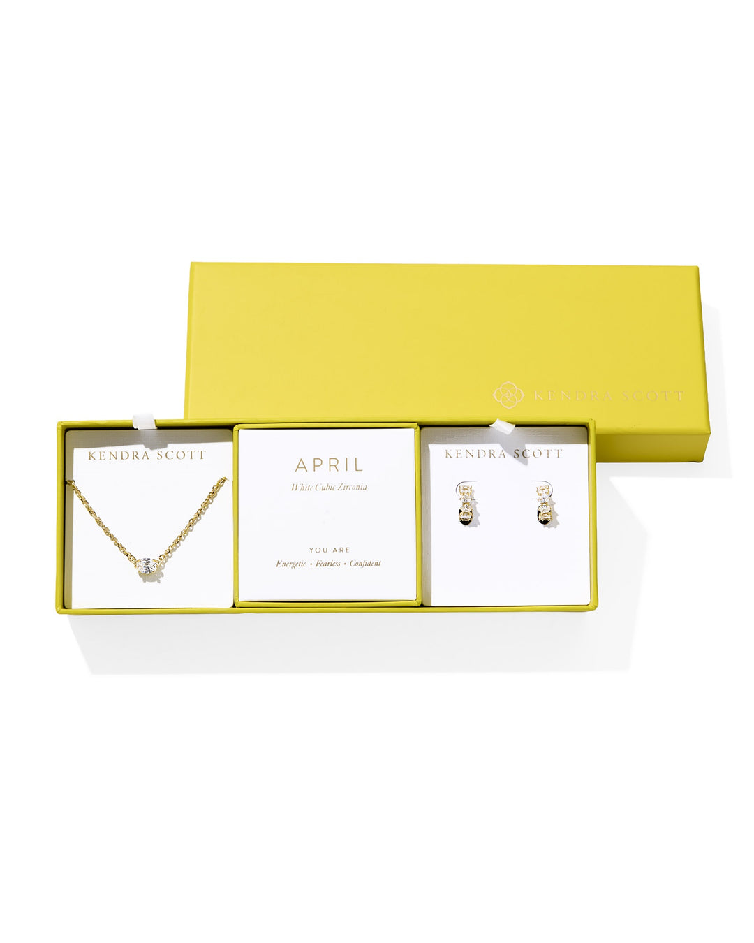 Kendra Scott Cailin Gold Birthstone Gift Set- April