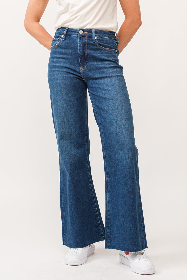 Dear John Fiona High Rise Wide Leg Jean in Borealis