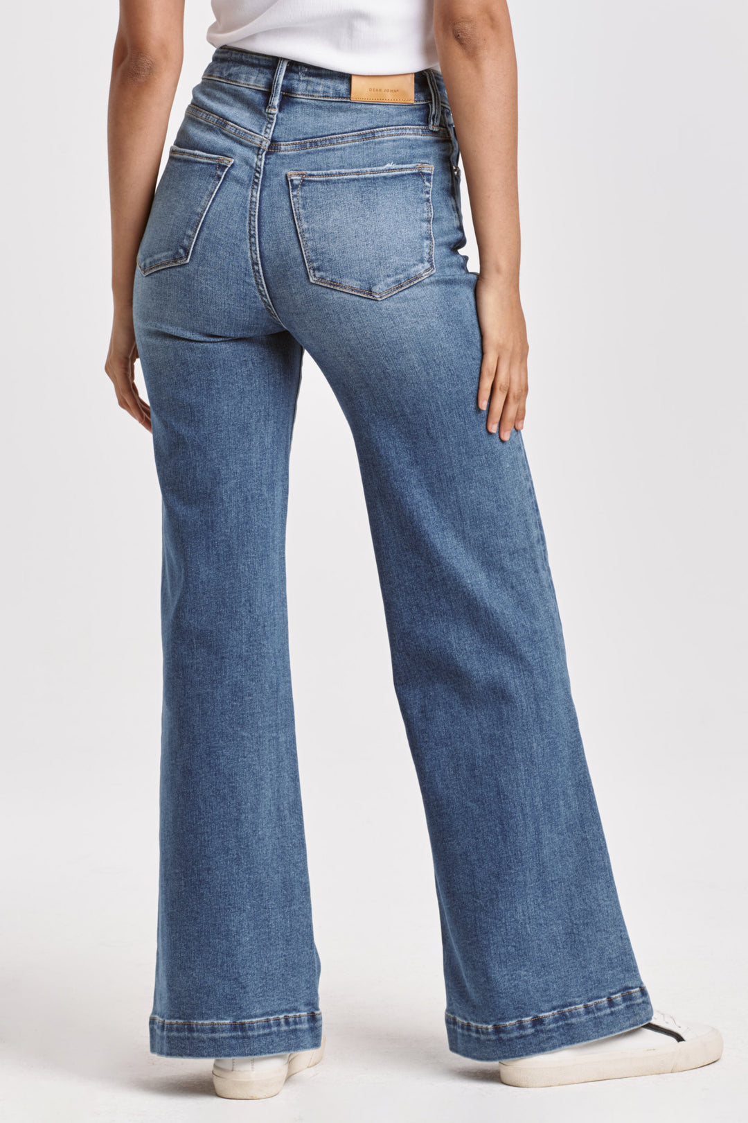 Dear John Fiona Super High Rise Wide Leg Jeans in Natal