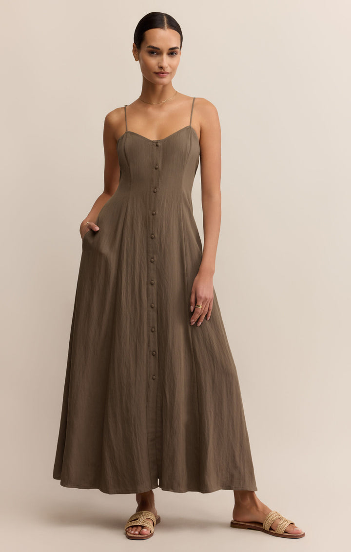 Z Supply Angel Eyes Midi Dress in Tiki