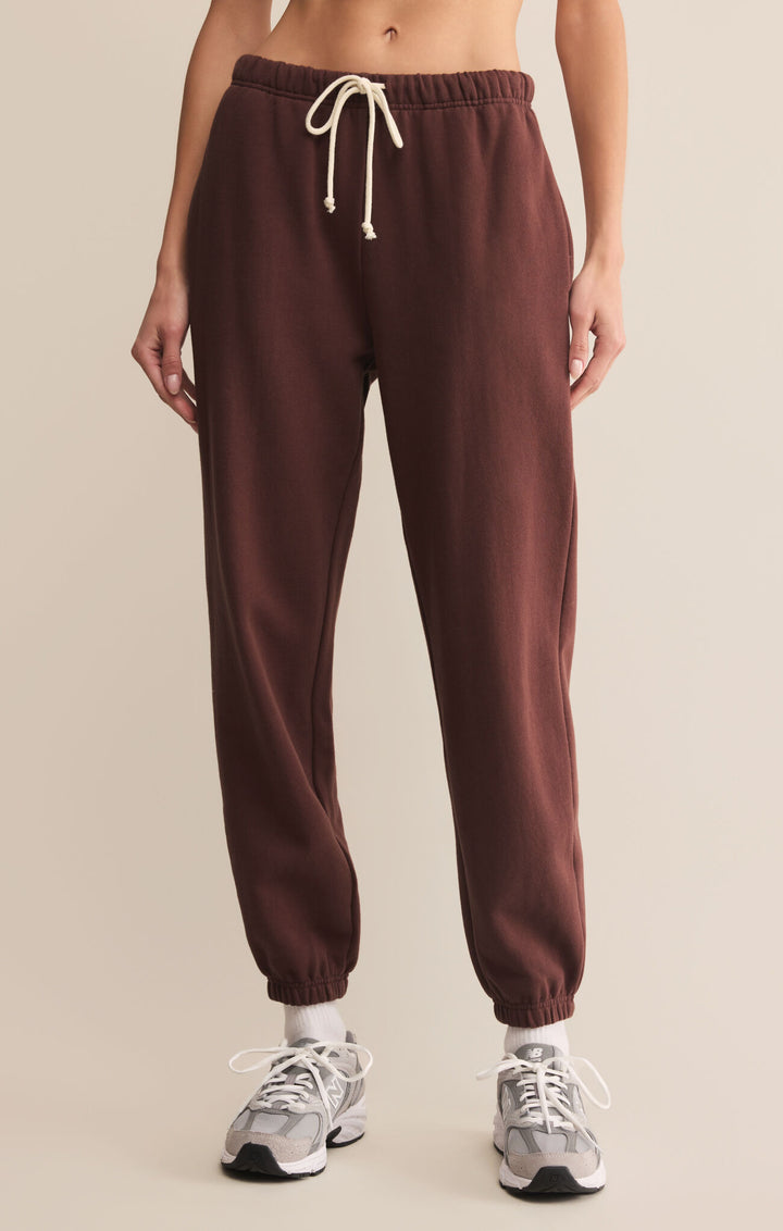 Z Supply Stadium Cotton Jogger in Sandalwood