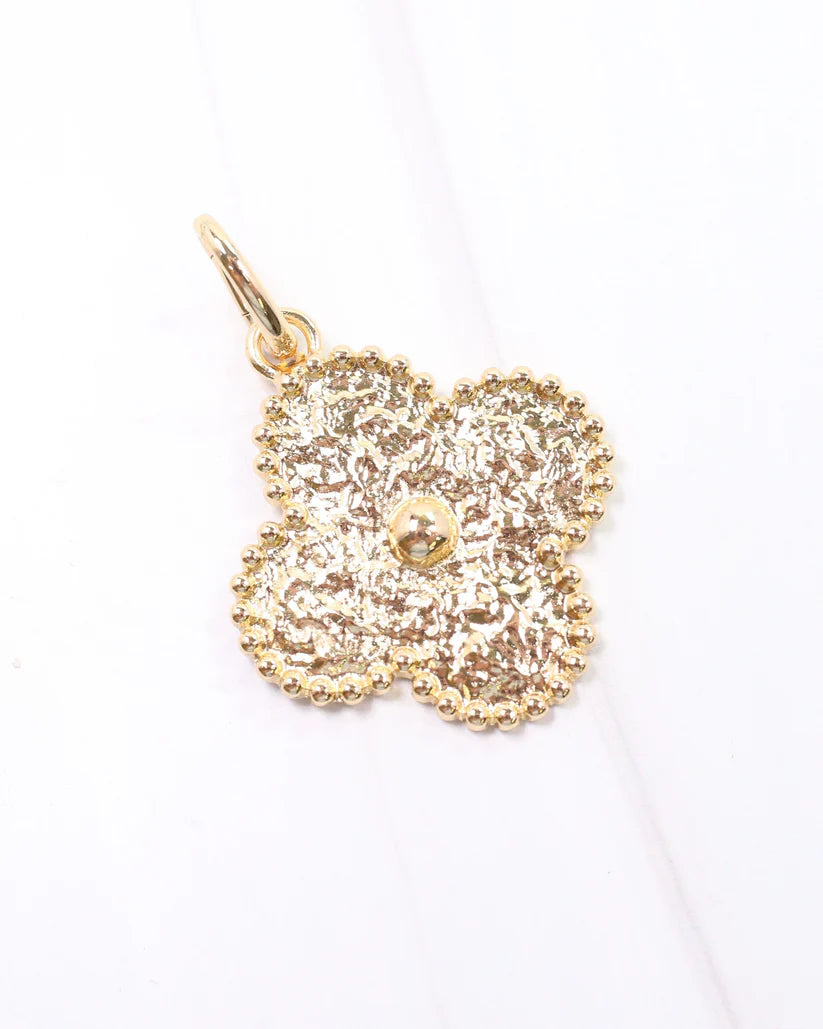 Caroline Hill Camden Clover Charm Gold
