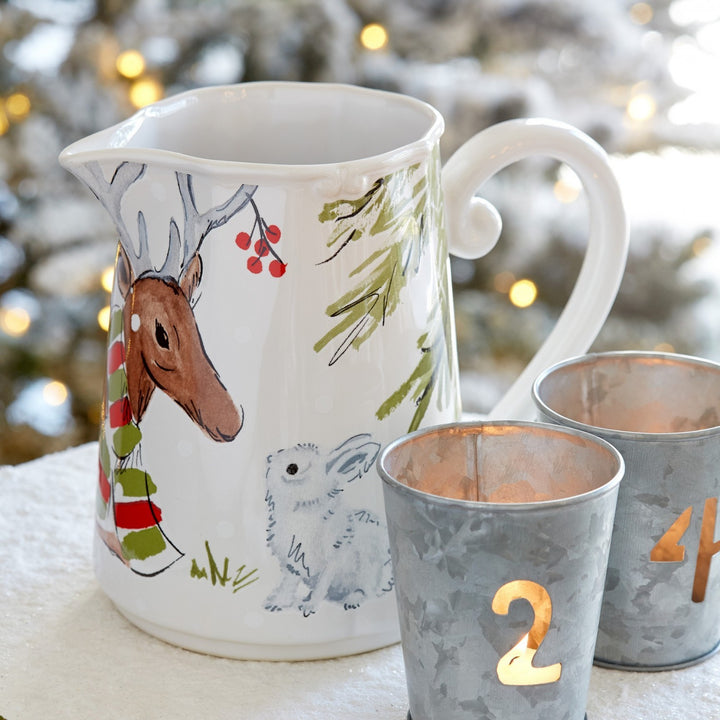 CASAFINA PITCHER 63 OZ. DEER FRIENDS