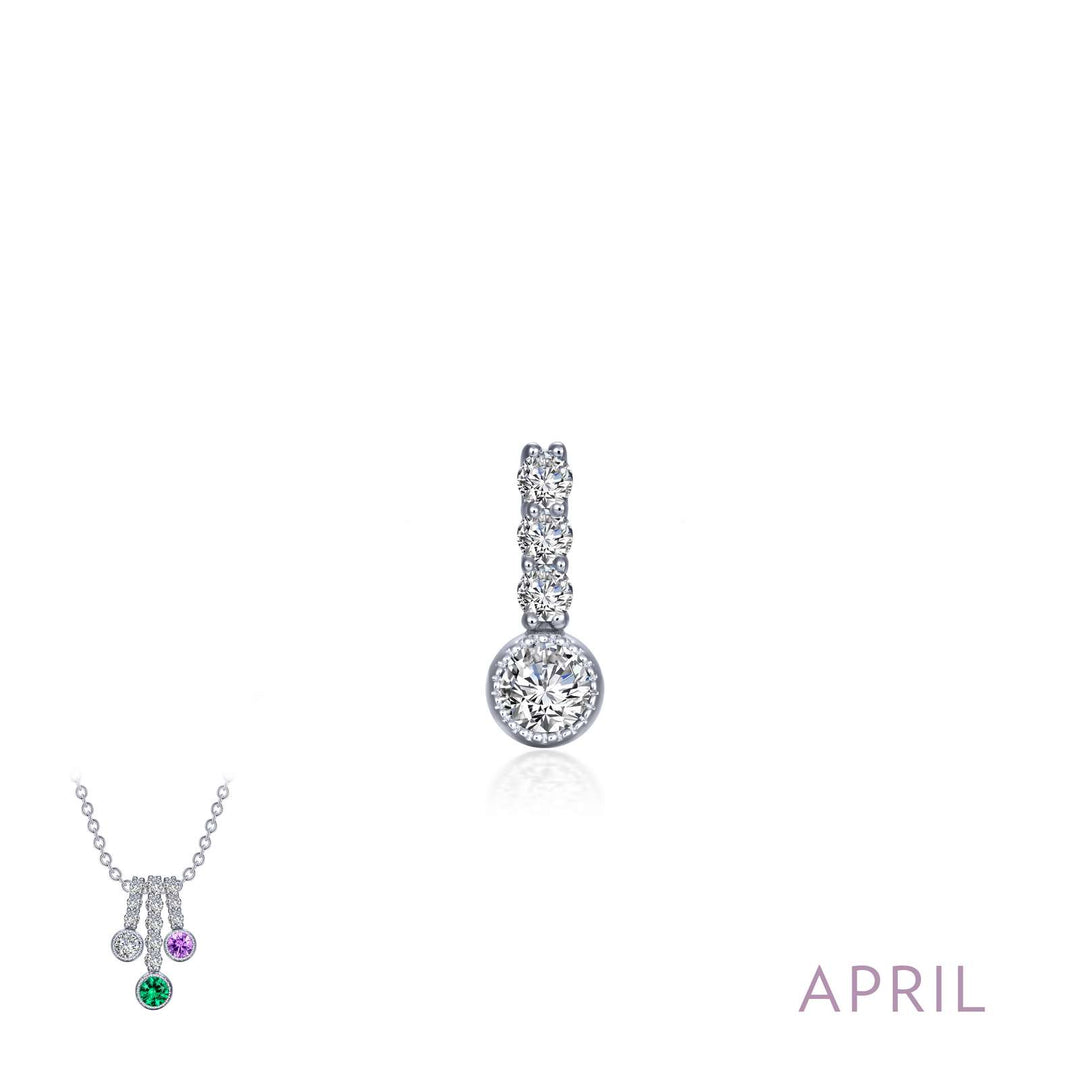 Lafonn April Birthstone Love Pendant