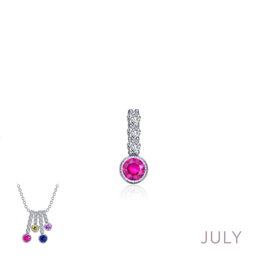 Lafonn July Birthstone Love Pendant