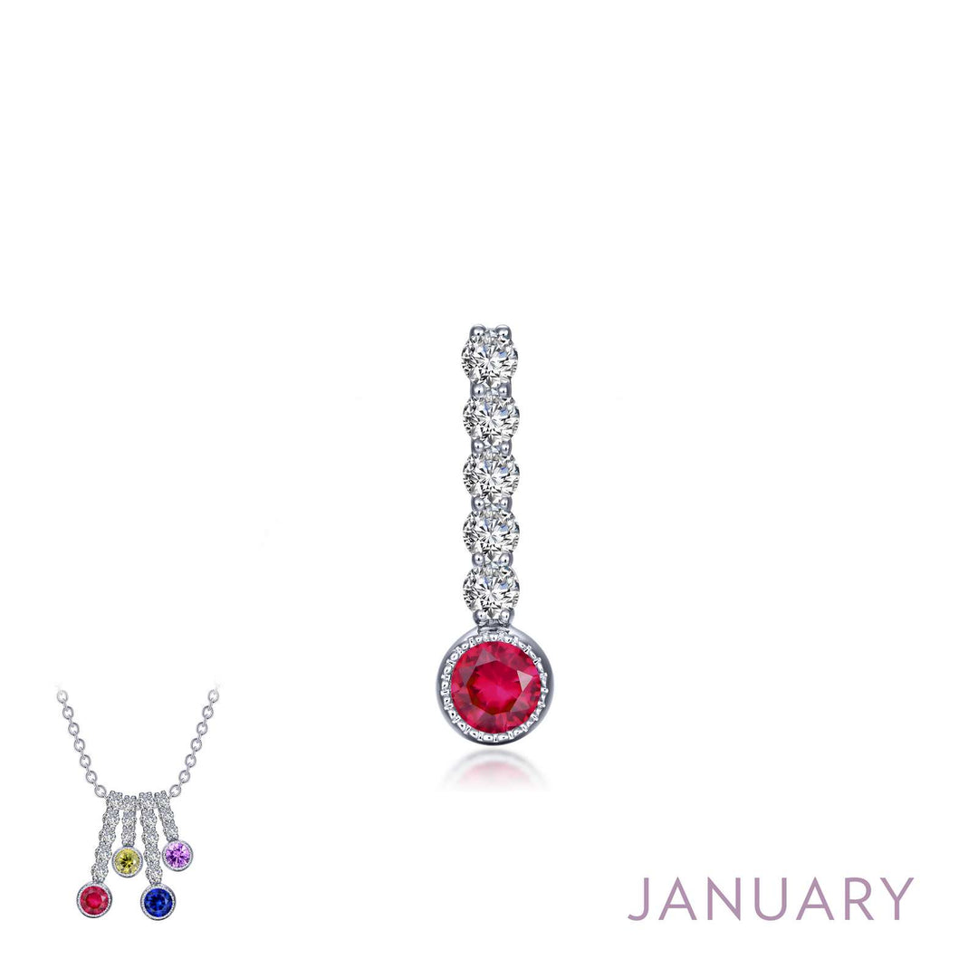 Lafonn January Birthstone Love Pendant (large)