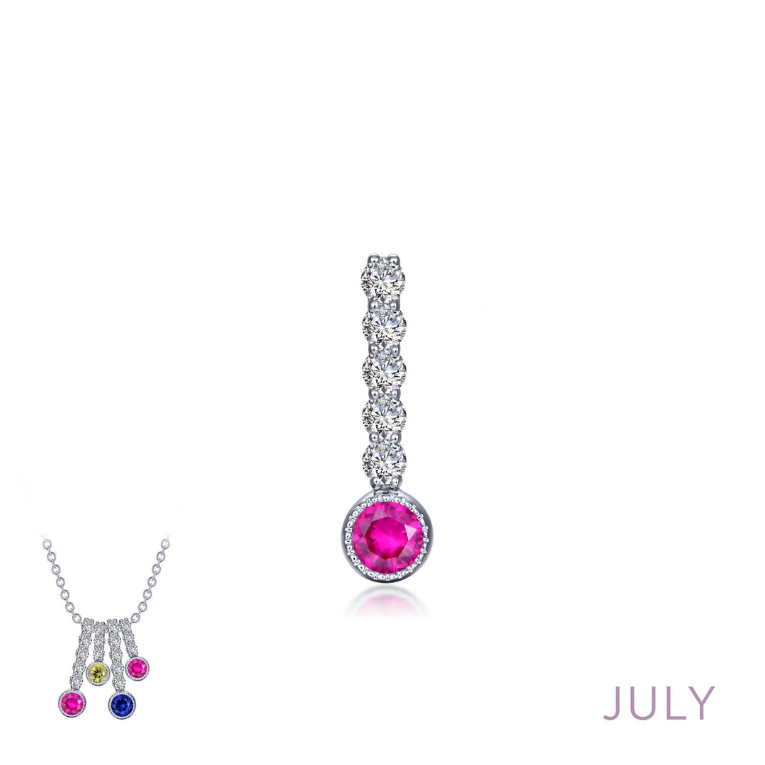 Lafonn July Birthstone Love Pendant (large)