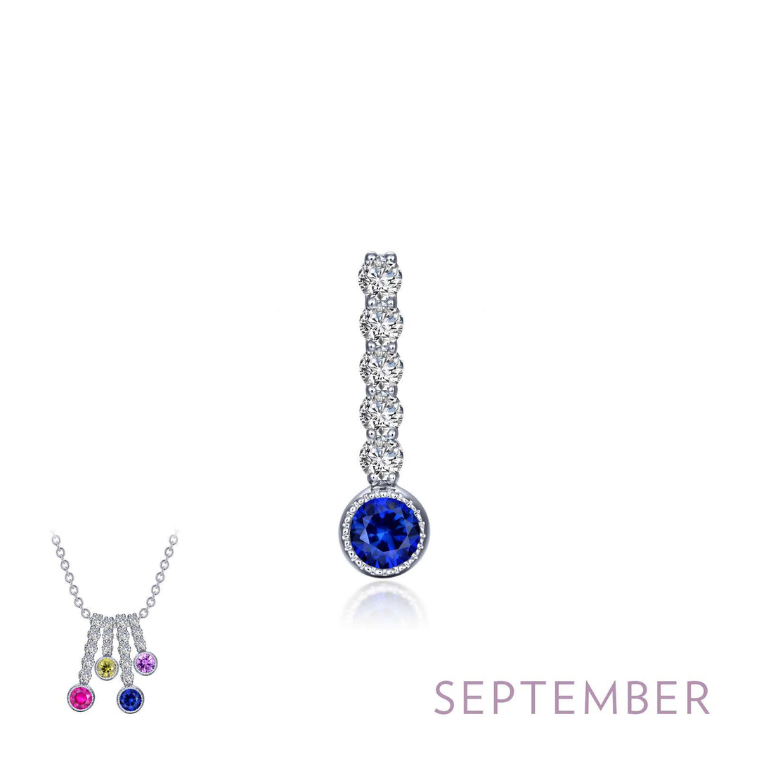 Lafonn September Birthstone Love Pendant (large)