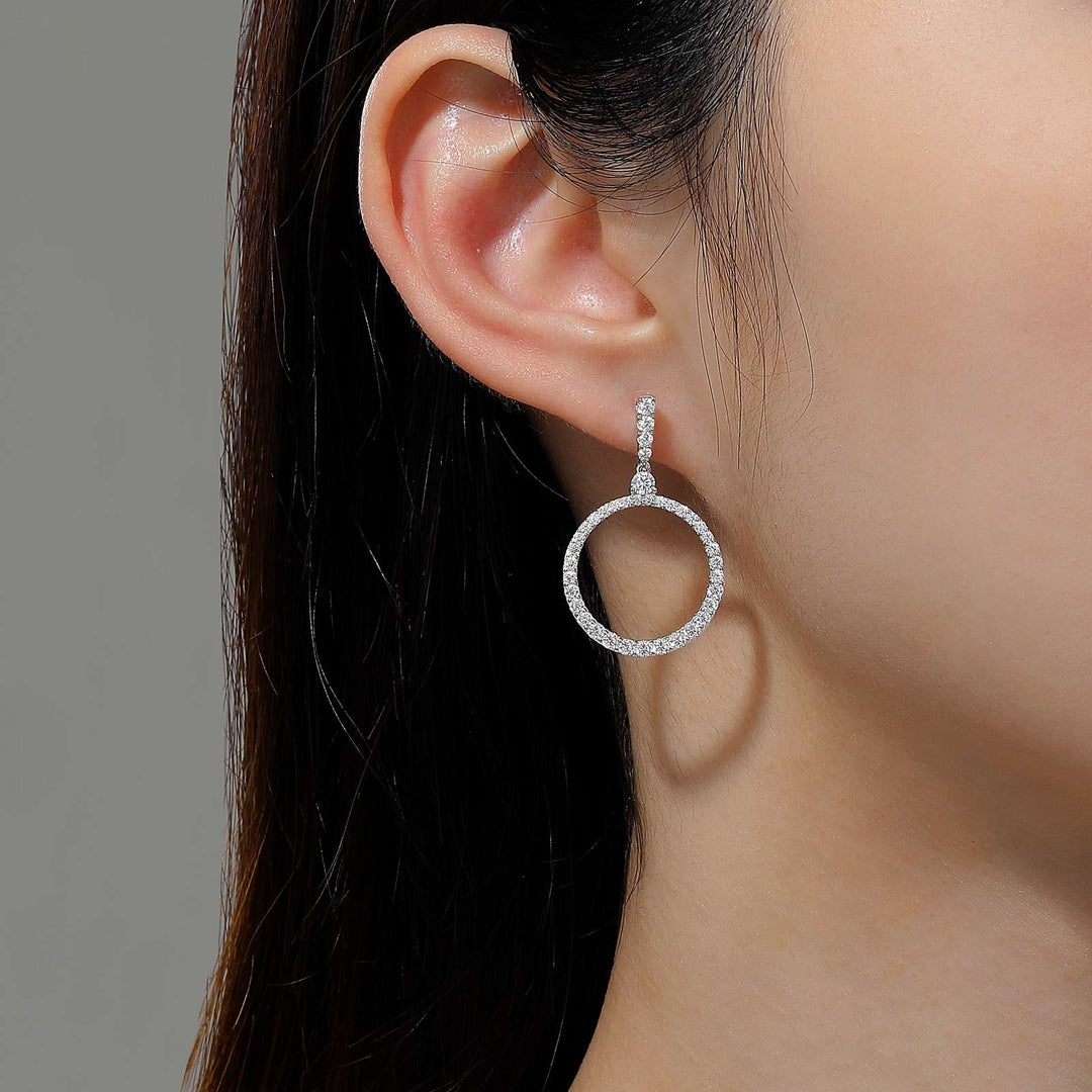 Lafonn Open Circle Drop Earrings