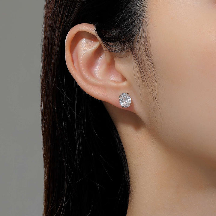 Lafonn Oval Solitaire Stud Earrings