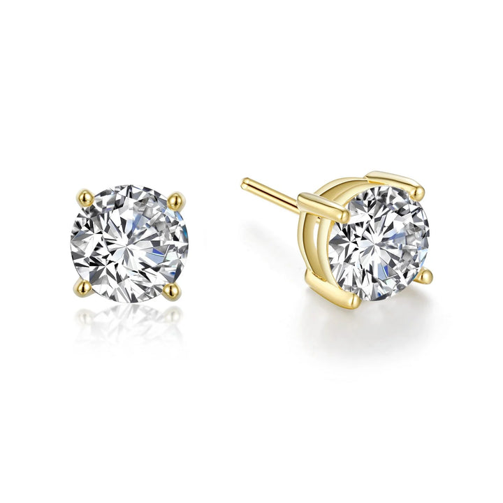 Lafonn 3 CTW Stud Earrings in Gold