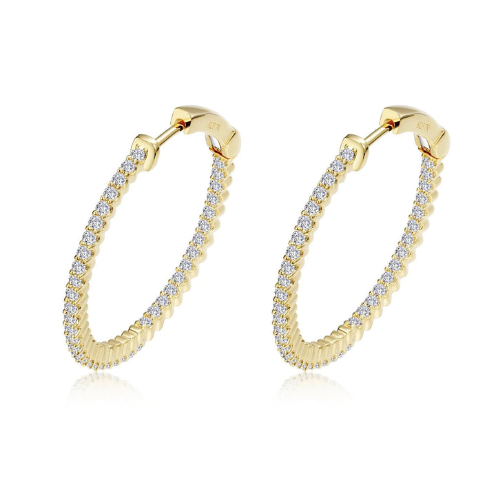Lafonn 20 mm Hoop Earrings in Gold