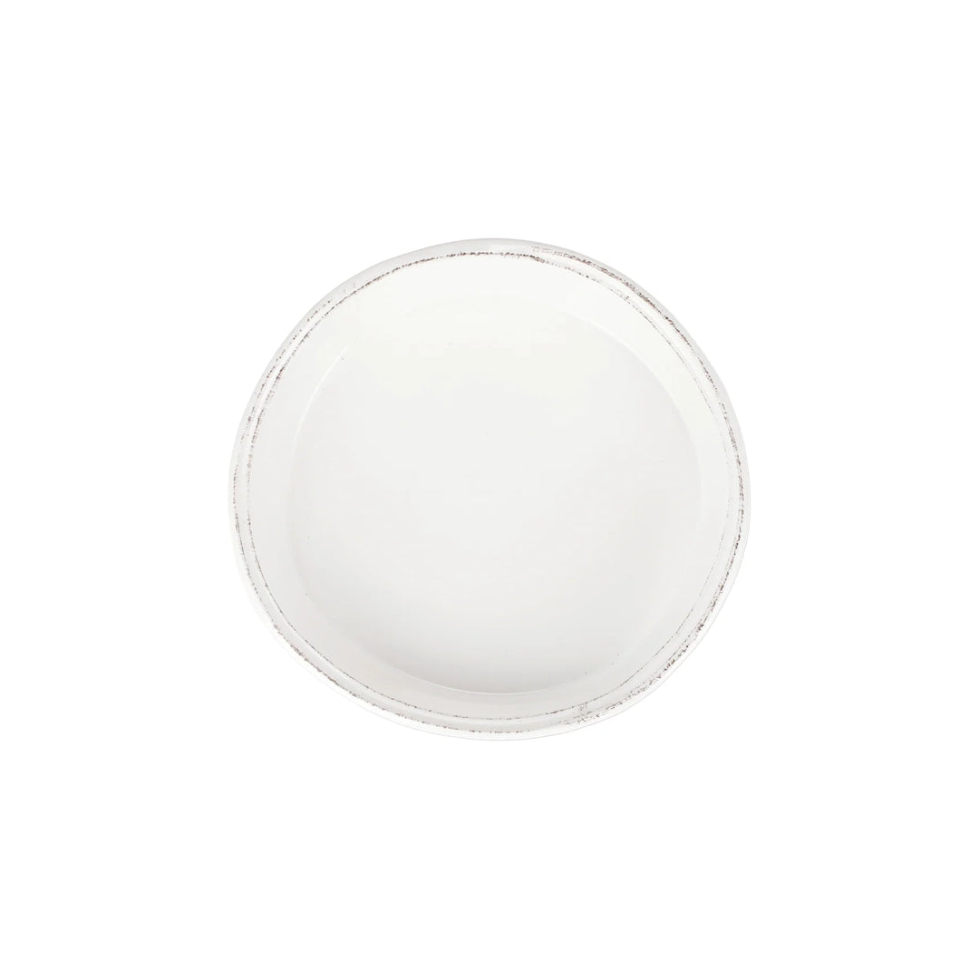 VIETRI LASTRA WHITE PIE DISH IN WHITE