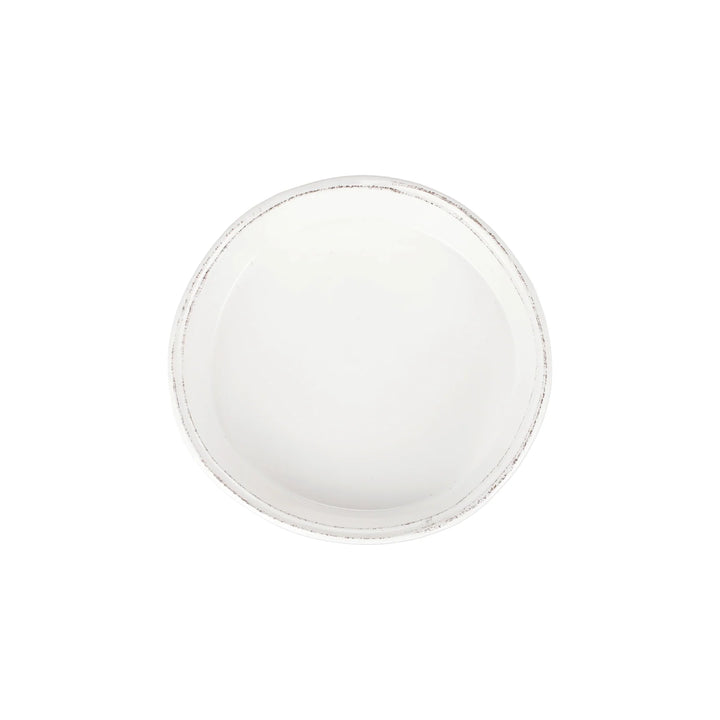 VIETRI LASTRA WHITE PIE DISH IN WHITE