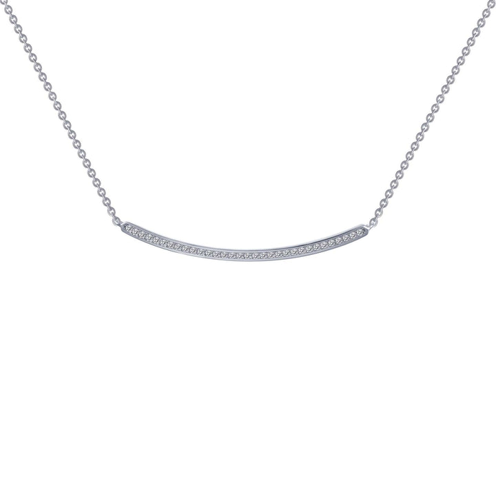 Lafonn 0.32 CTW Curved Bar Necklace