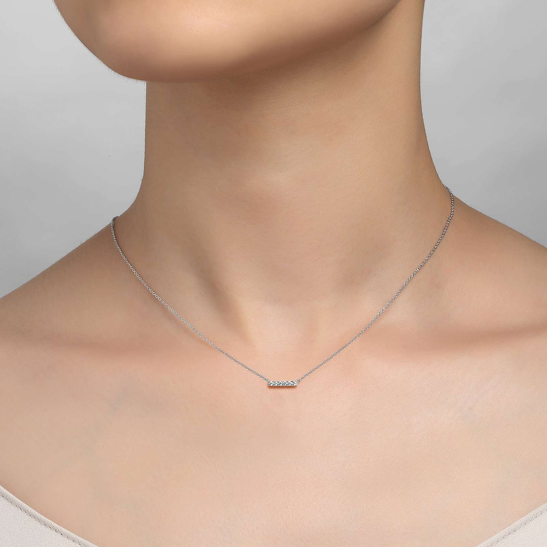 Lafonn 0.09 CTW Dainty Bar Necklace