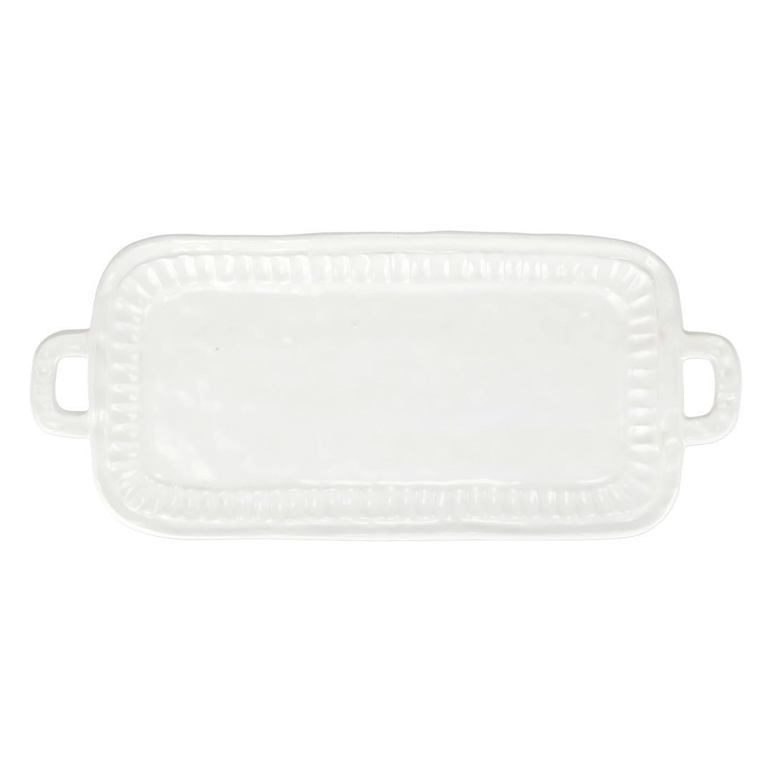 VIETRI PIETRA SERENA HANDLED RECTANGULAR PLATTER