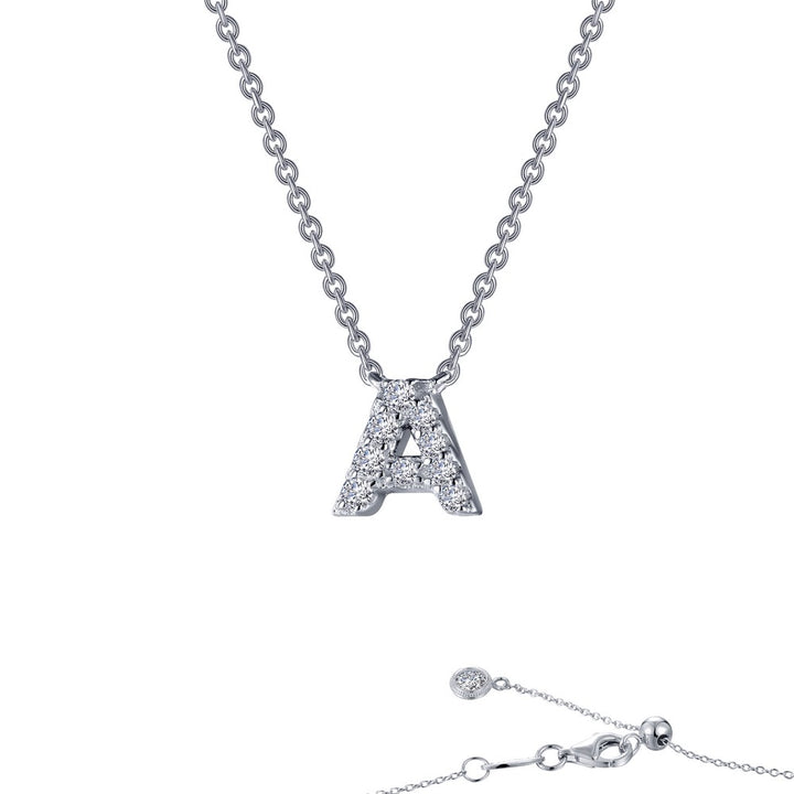 Lafonn Letter Block Initial Pendant Necklace