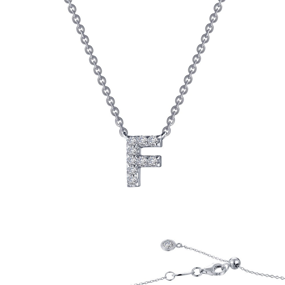 Lafonn Letter Block Initial Pendant Necklace