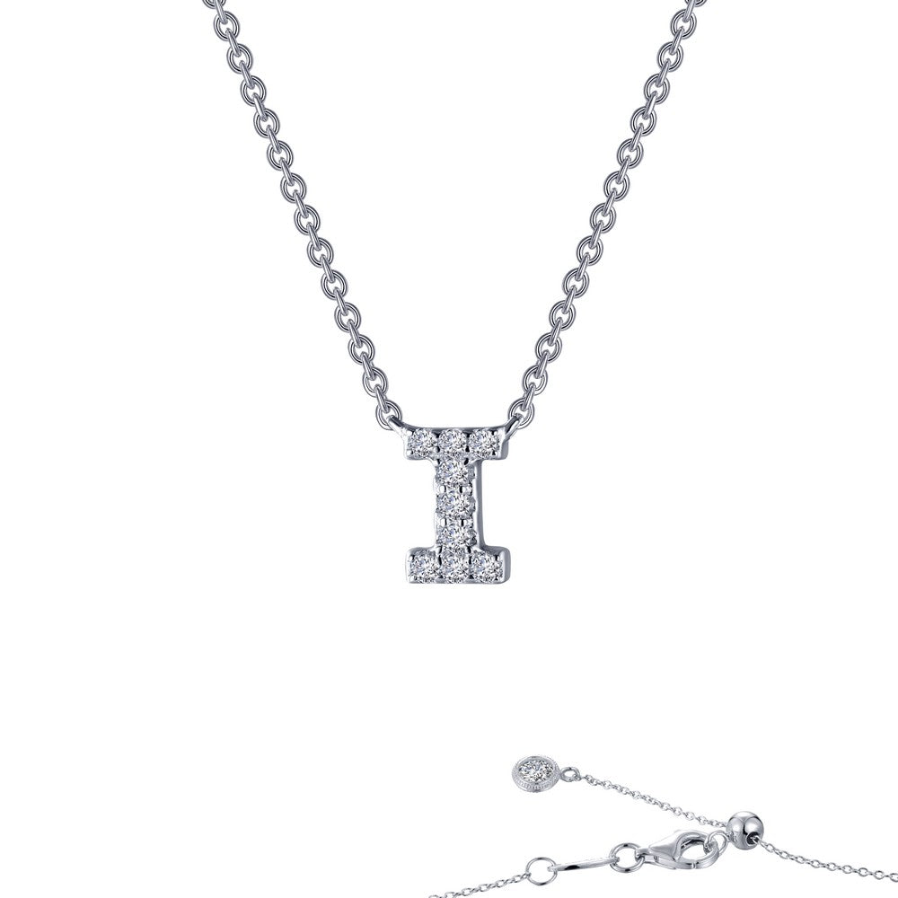 Lafonn Letter Block Initial Pendant Necklace