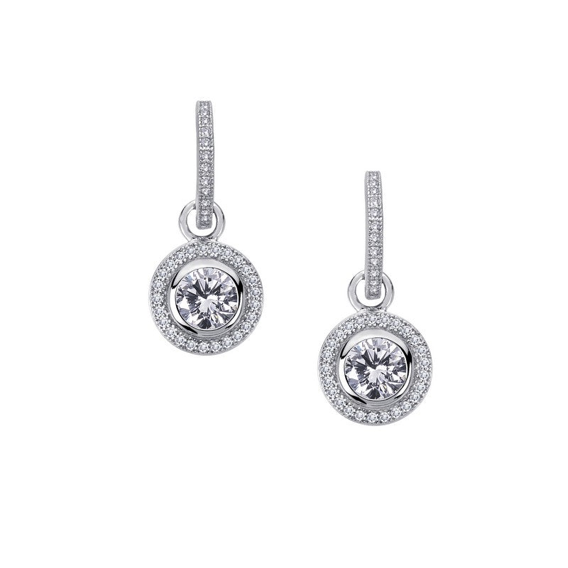 Lafonn Round Halo Dangle Earrings